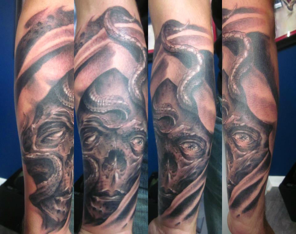 Tattoos - squid skull - 66631